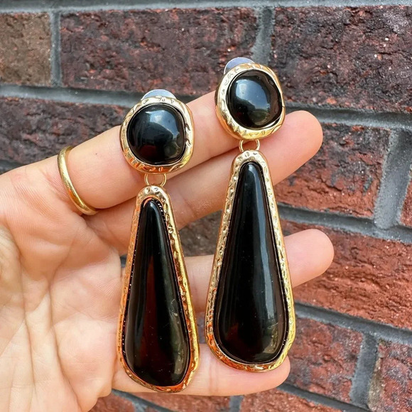 Selena Gomez Black Gold Amalfi Earrings - Picture 6 of 12